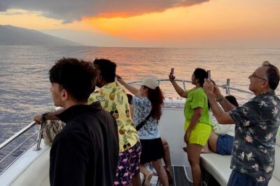 2 hour Lahaina Sunrise Whale Watch - No-shoes comfort on a small boat (and why that matters)