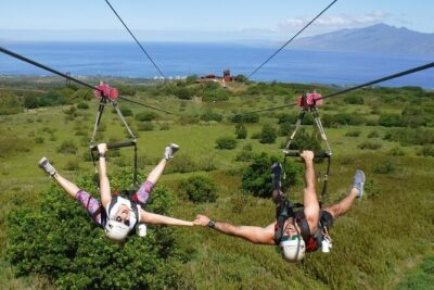 4 Dual-Zipline Mountain Adventure in Maui - ATV ride-a-long and the panoramic suspension bridge trek