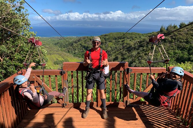 6 Dual-Zipline Mountain Adventure in Maui - Riding with guides who handle nervous moments