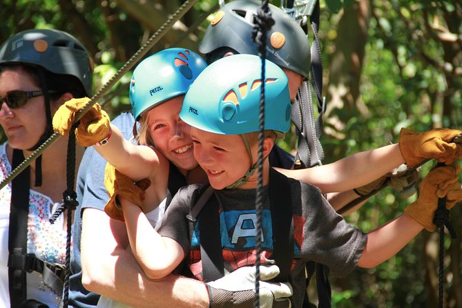 7-Line Maui Zipline on the North Shore - Course rundown: seven lines, eucalyptus canopy, and a swaying bridge