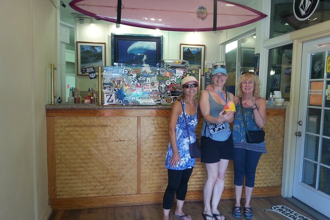 8-Hour Luxury Four Door Convertible Tour of Oahu's South and North Shores - North Shore first bite: Haleiwa’s town vibe and shrimp-food detour