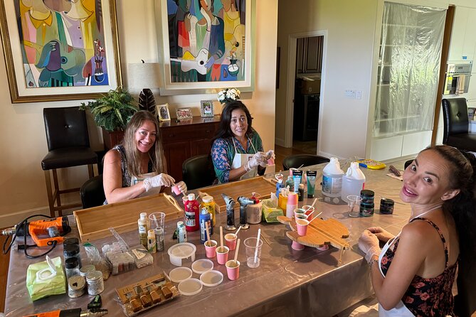 Epoxy Resin Cheese Board Art Class - Your resin game plan: measuring, mixing, pigments, and pouring