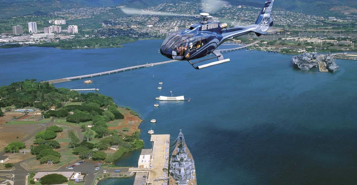 From Honolulu: Complete Oahu Island Helicopter Tour - Rising Above Honolulu: Pearl Harbor and USS Arizona First
