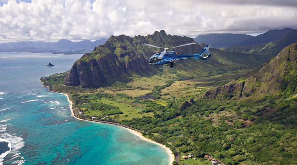 Honolulu: Blue Skies of Oahu Helicopter Tour - Dole Plantation and the route’s classic icons