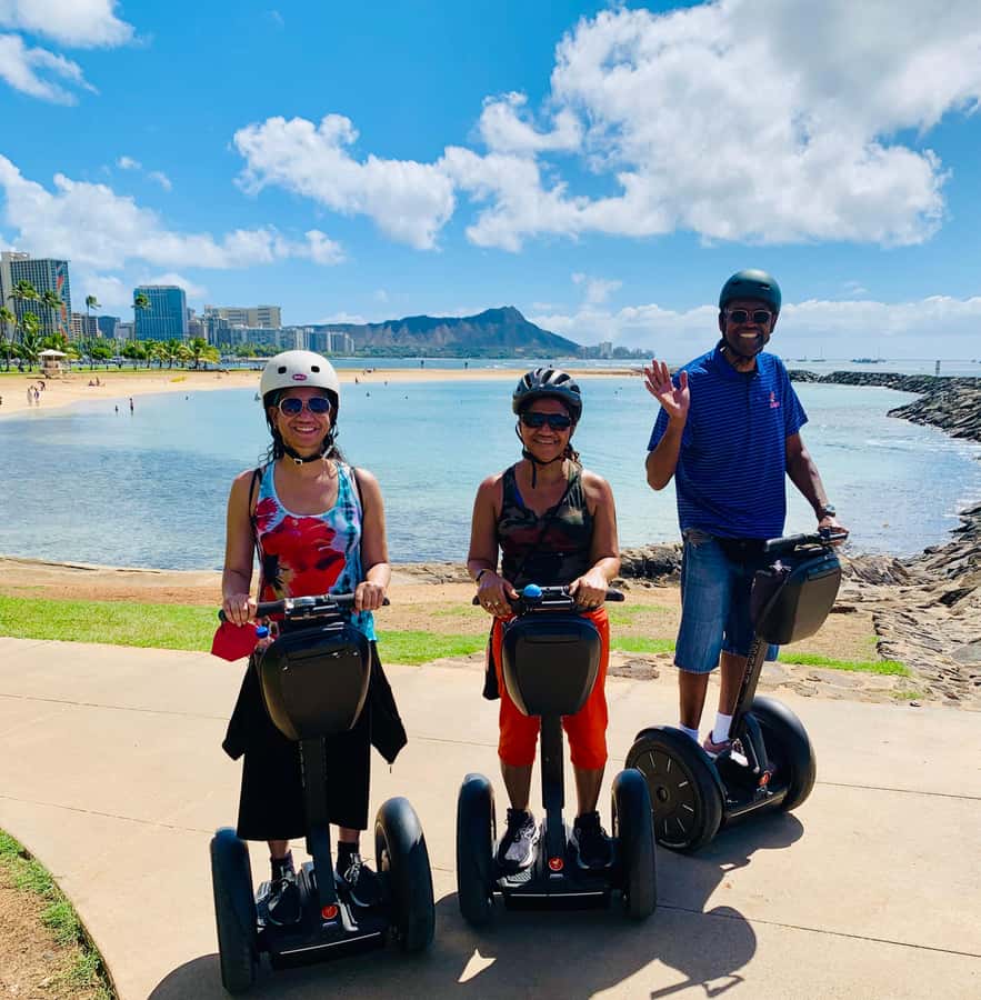 Honolulu: Magic Island & Beach Segway Tour - Meeting at Kewalos Basin Park and getting your footing