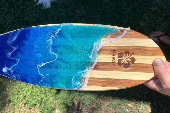 Make your own Maui Souvenir/Ocean resin class - What you do during the 1.5–2 hour wave-pour class