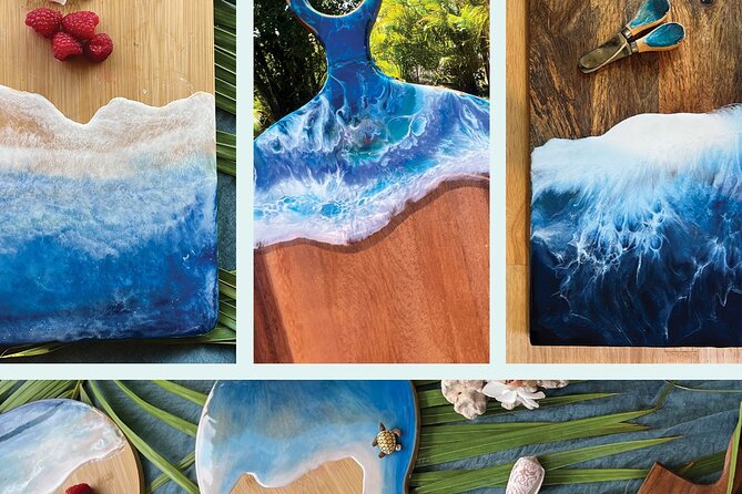 Make your own Maui Souvenir/Ocean resin class - Paia’s Kai Luna Creations: where to go and how the session feels