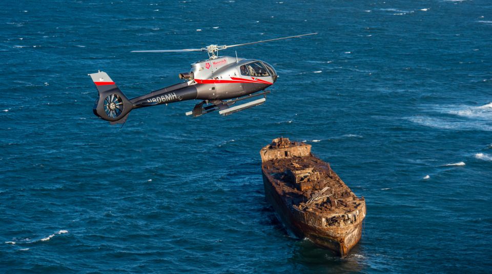Maui: 3-Island Hawaiian Odyssey Helicopter Flight - Lanai and Shipwreck Beach: The Remote, Ragged Side
