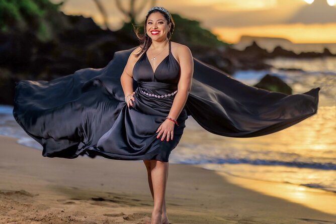 Maui Flying Dress Photoshoot Experience - The 90-minute private session: what it feels like on the ground