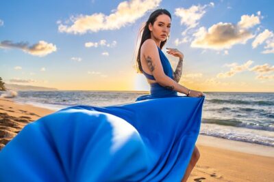 Maui Hi Flying Dress Private Photoshoot Experience - How the shoot works in real life: fitting, test shots, and guided posing