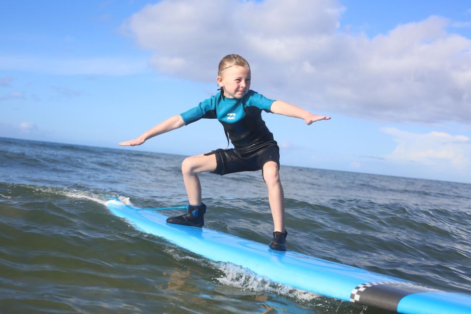 Maui: Surf Lessons for Families, Kids, and Beginners - Private family coaching: how instructors keep kids learning