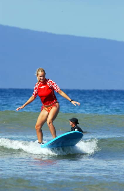 Maui: Surfing Lesson for everyone ; pure fun! - The 2-Hour Flow: Land Basics, Then Guided Turns
