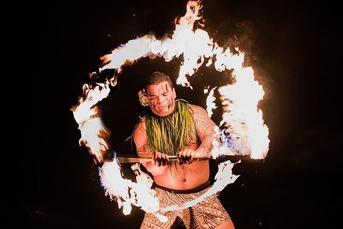 Myths of Maui Luau Dinner and Show - The show: live Hawaiian music, Polynesian dance segments, and the two-stage flow