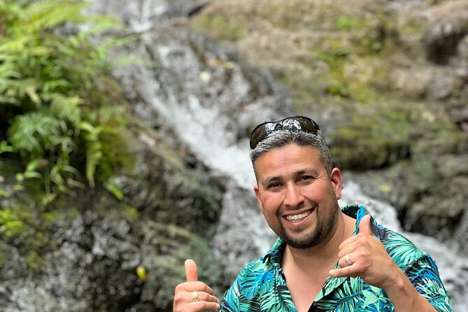 Nature Hike to Waterfall - Old Pali Road: the pre-hike rainforest tunnel feeling