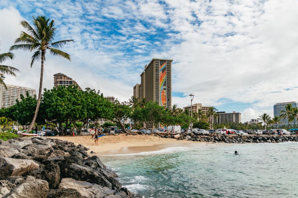 Oahu: Beginner-Friendly Waikiki Beach Surfing Lesson - Finding Surfer Girl Academy and getting ready fast