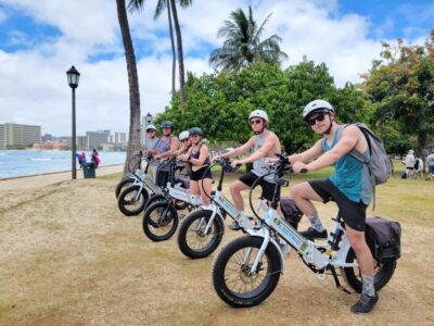 Oahu: Honolulu E-Bike Ride and Diamond Head Hike - Meeting at Kuhio Village Tower and learning the e-bike fast