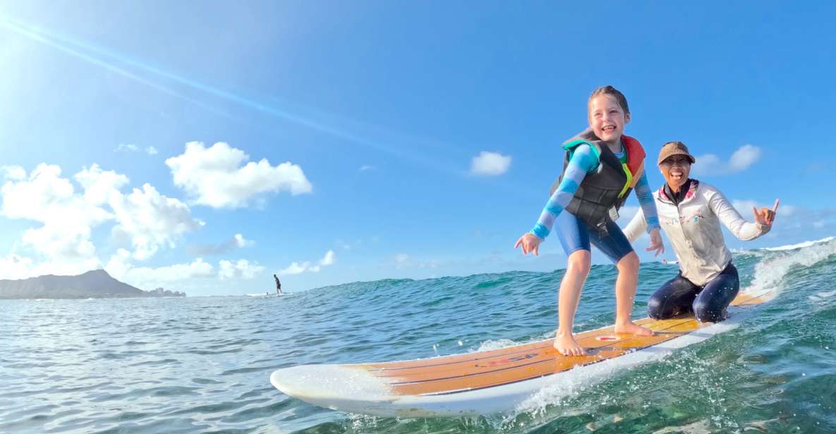 Oahu: Kids Surfing Lesson in Waikiki Beach (up to 12) - Gear included on the boardwalk: what you get and what you must bring