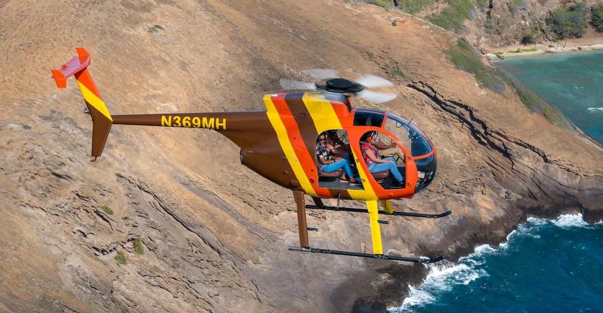 Oahu: Magnum P.I. Doors-Off Helicopter Tour - Route overview: Keehi Lagoon, Aloha Tower, Waikiki, and Hanauma Bay