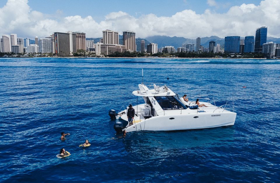 Oahu: Private Catamaran Sunset Cruise & Optional Snorkeling - Private catamaran from Kewalo Basin: what makes it worth your money