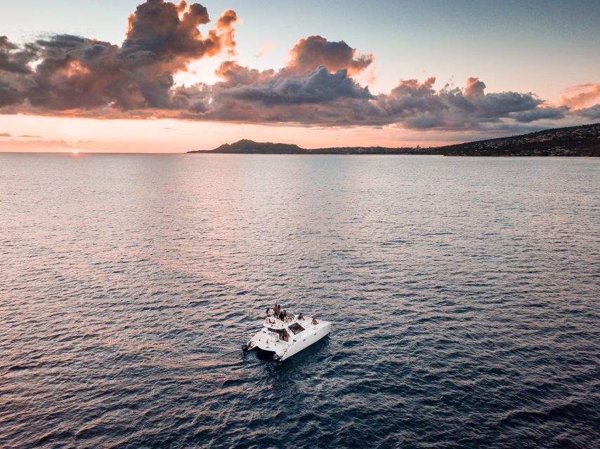 Oahu: Private Catamaran Sunset Cruise & Optional Snorkeling - Wildlife spotting: what you should look for, realistically