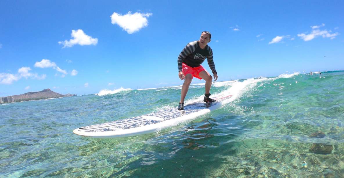Oahu: Private Surfing Lesson in Waikiki Beach - Gear Included: Surfboard, Leash, Rash Guard, and Reef Shoes
