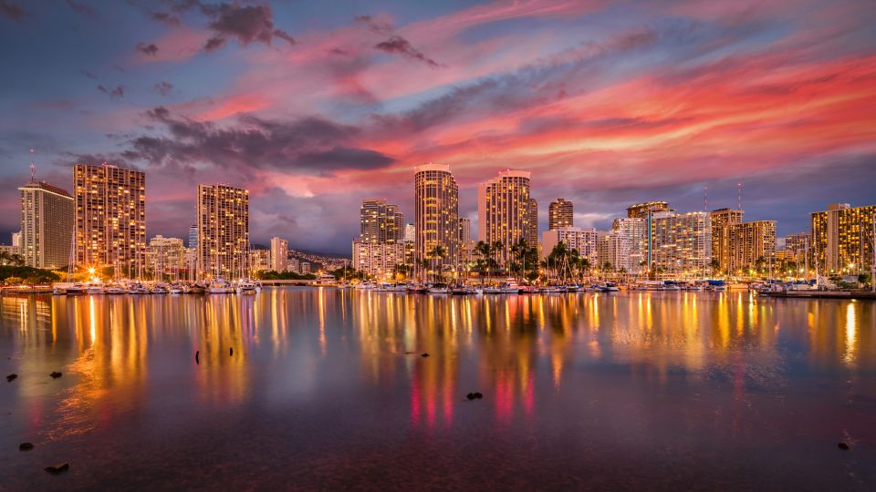 Oahu: Waikiki Glass Bottom Boat Sunset Cruise - From Ala Moana to Waikīkī’s Sunset Lineup