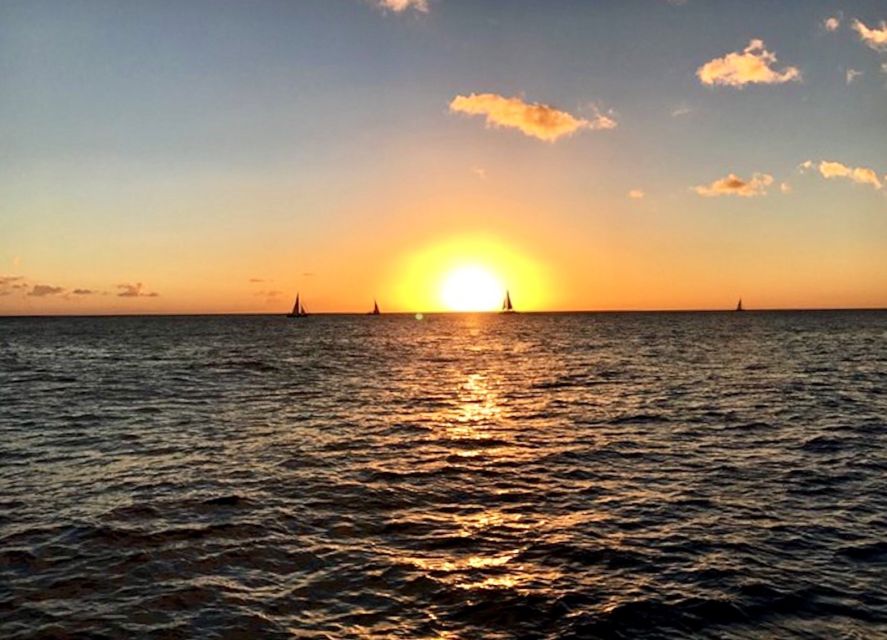 Oahu: Waikiki Glass Bottom Boat Sunset Cruise - The Haleiwa Queen: Catamaran Comfort and the Glass-Bottom Reality