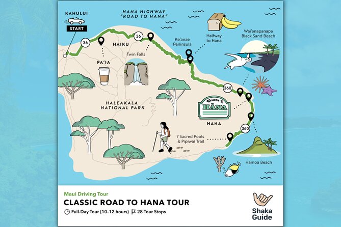 Shaka Guide Maui "Classic" Road to Hana Audio Driving Tour - How the App Works on Hana: Offline GPS, Auto Narration, and Time Heads-Ups