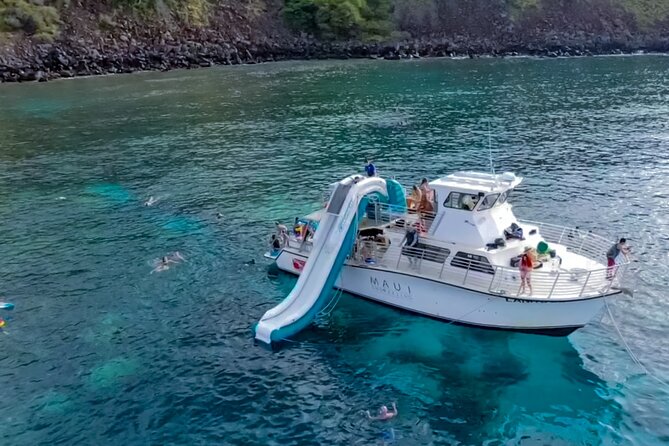 Small Group Coral Gardens Snorkel & Waterslide Adventure - Where you’ll snorkel: Coral Gardens, Turtle Town, and Molokini options