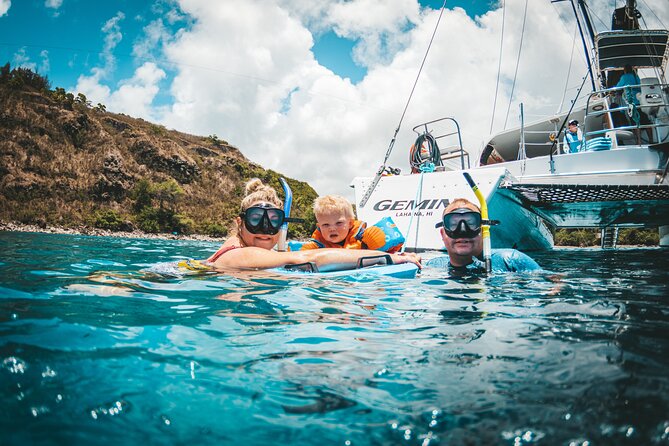 Snorkel Sail Adventure off Ka'anapali Beach, Maui - Lunch before the sail back: the meal that makes the trip feel complete