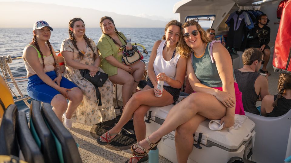 South Maui: Molokini & Turtle Town Snorkeling Tour with Meal - The catamaran experience: shade, a water slide, and real onboard downtime
