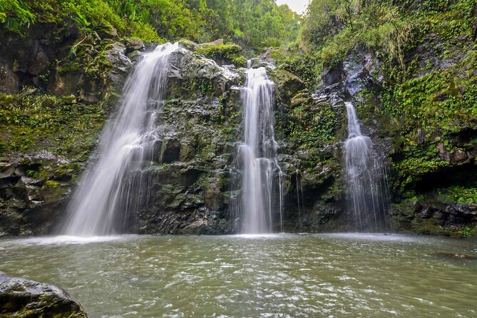 The Ultimate Road to Hana Slingshot Adventure from Kihei Maui - Waiʻanapanapa State Park at mile marker 32: black sand, caves, blowholes, and reservations