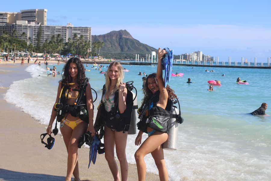 Waikiki: Honolulu Beginner Scuba Diving with Videos - Waist-Deep Skills in About 3 Feet: How You Get Comfortable Fast